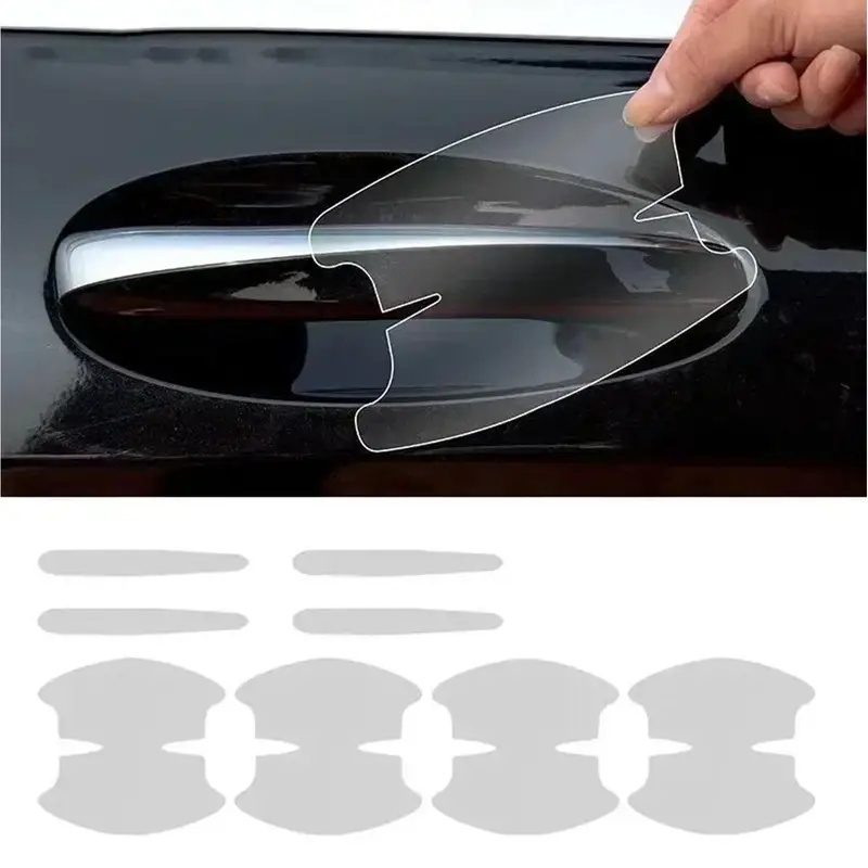 Car Door Handle Protector - Autodeurgreepsticker 8 stuks transparante onzichtbare sticker
