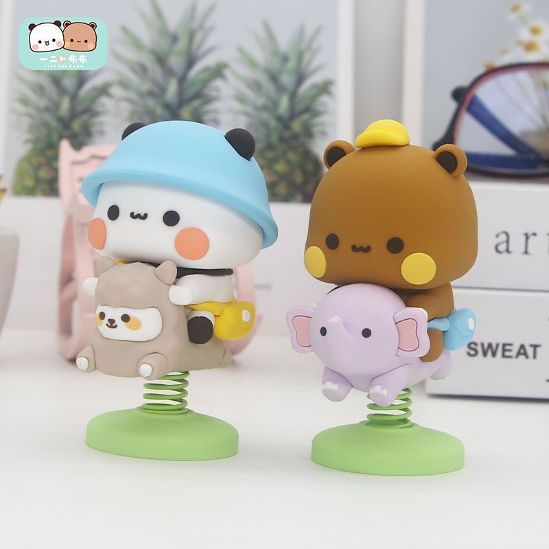 Car Accessories For Interior - Yier Bubu Spring Swing Figurine Cute