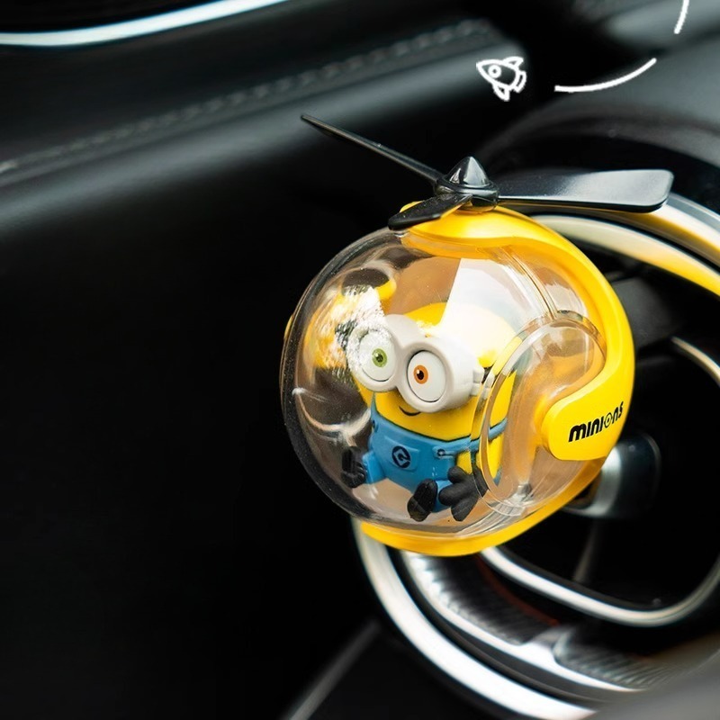Car Accessories For Interior - Minionsed autoluchtverfrisser, schattige cartoon auto-ventilatieparfumclip, creatieve