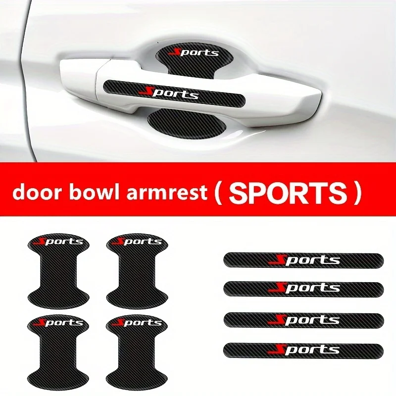 Car Door Handle Protector - 8-delige set autodeurgreepbeschermers, universele hoezen om