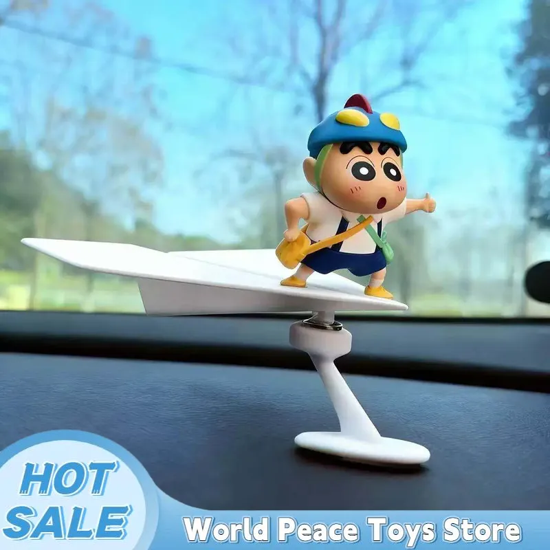 Car Accessories For Interior - Draaiende vliegtuigvormige Crayon Shin-Chan auto dashboard