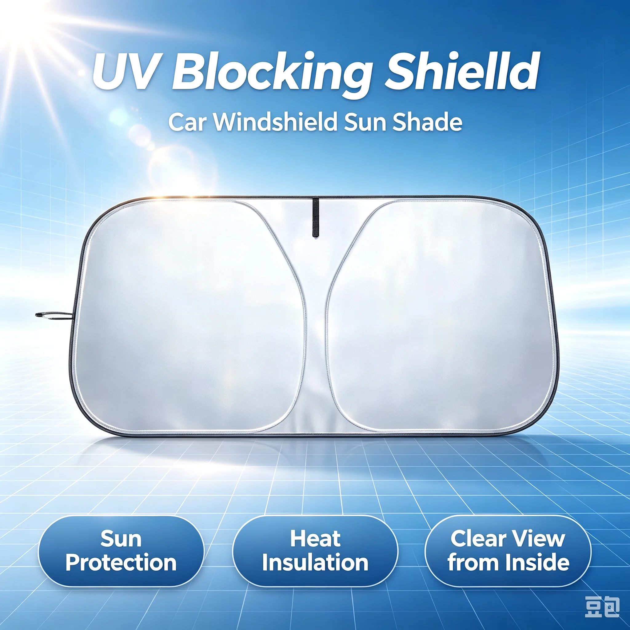 Windshield Sun Shade - Autozonnescherm voorruit UV-bescherming zonwering windscherm afdekking