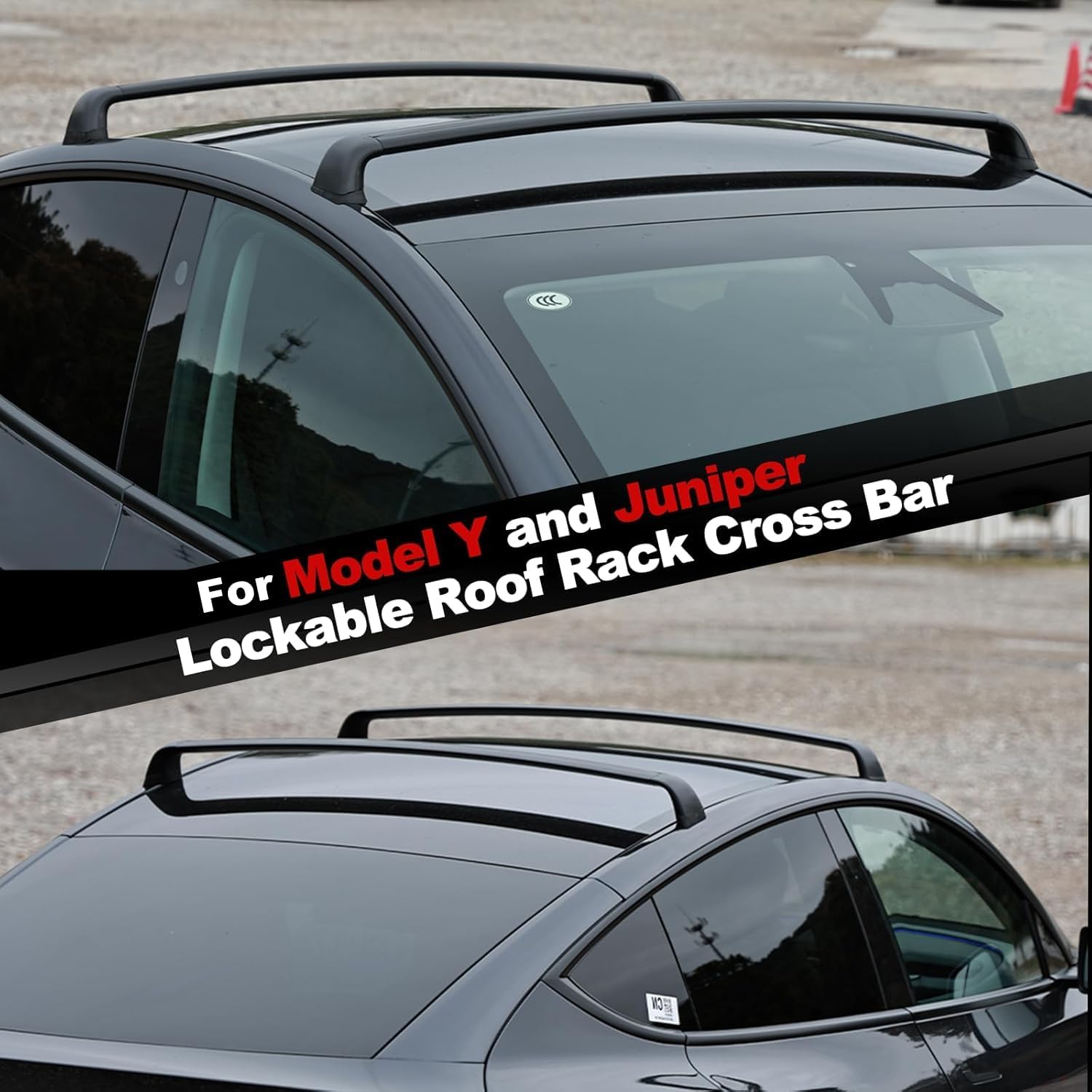 Car Roof Rack Cross Bar - Dakdrager bagagedrager voor Tesla Model Y
