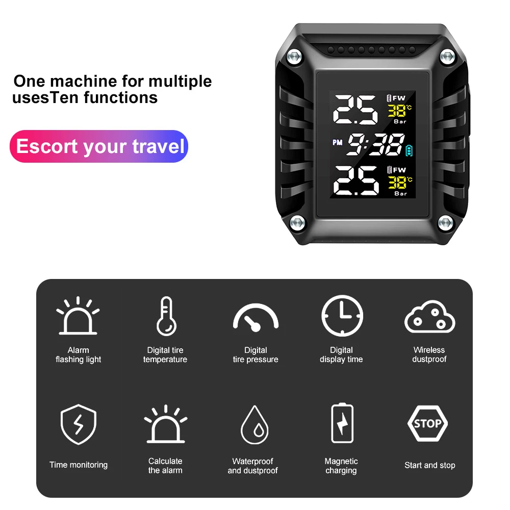 Motorbandenspanningsmonitor Di - Tire Pressure Monitor recensie en prijs