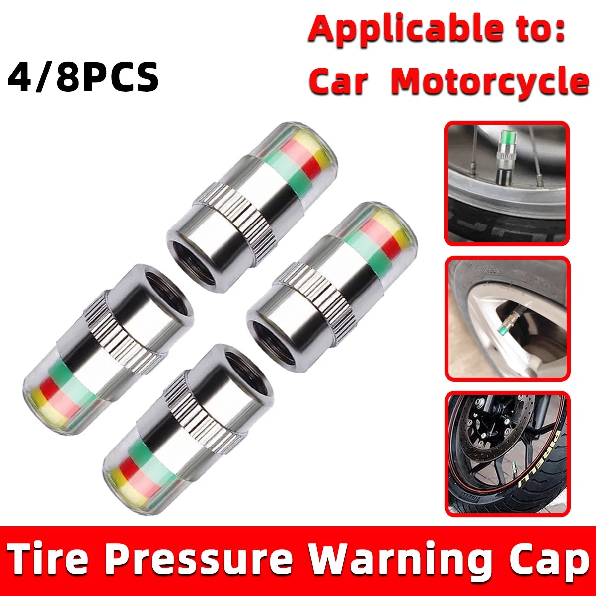 4/8 stuks autoventieldopjes me - Tire Pressure Monitor recensie en prijs