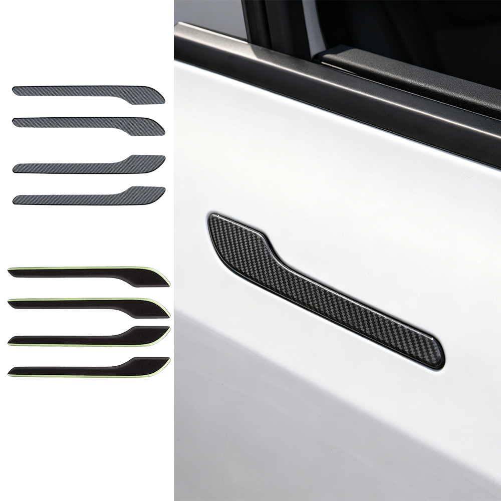 Koolstofvezel autodeurgreep be - Car Door Handle Protector recensie en prijs