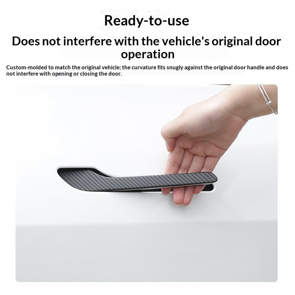 Koolstofvezel autodeurgreep be - Car Door Handle Protector recensie en prijs