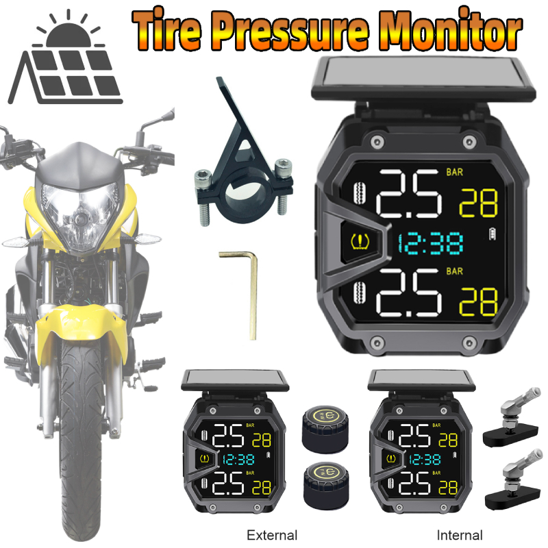 Motorfiets TPMS Zonne-energie  - Tire Pressure Monitor recensie en prijs
