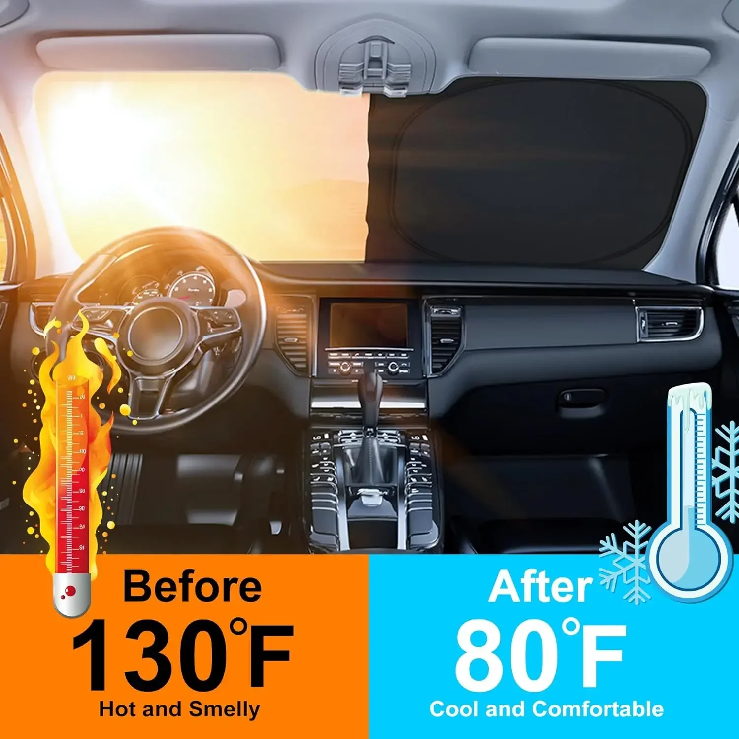 Autozonnescherm voor de voorru - Windshield Sun Shade recensie en prijs