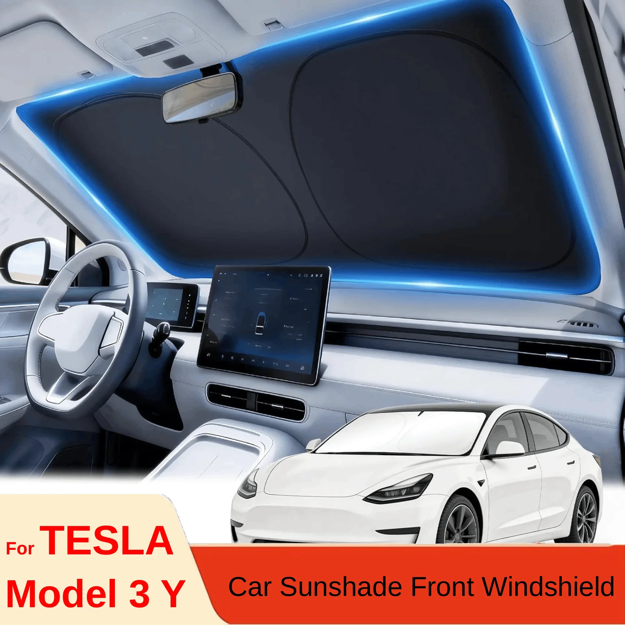 Voor Tesla Model Y Juniper Aut - Windshield Sun Shade recensie en prijs